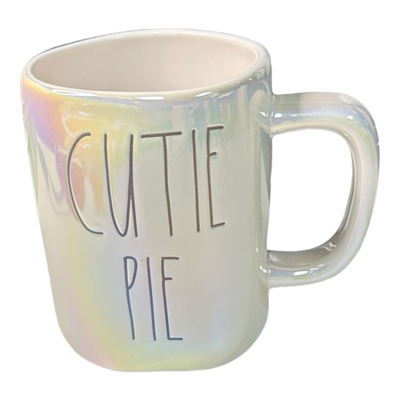 Rae Dunn "CUTIE PIE" Iridescent Coffee Mug - Picture 1 of 1
